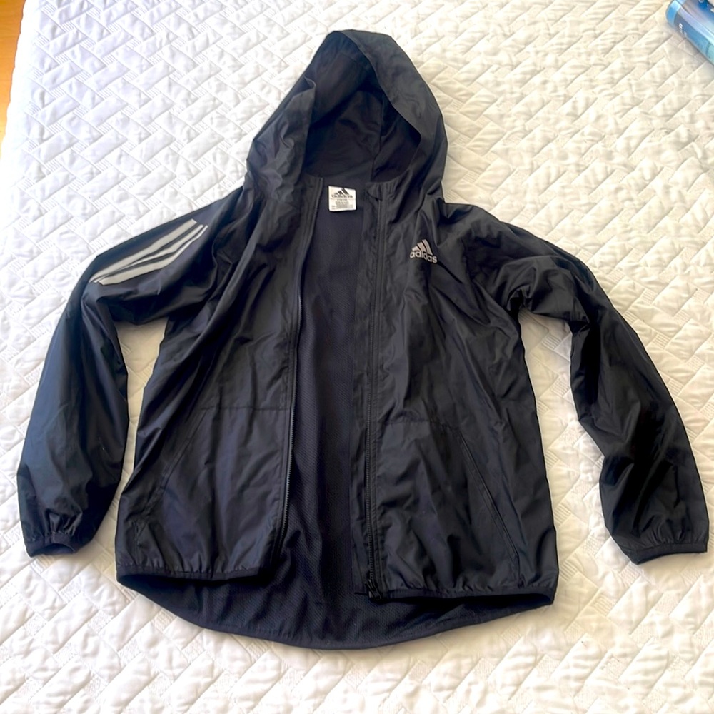 Black Unisex Adidas Warm up Jacket EUC 10/12